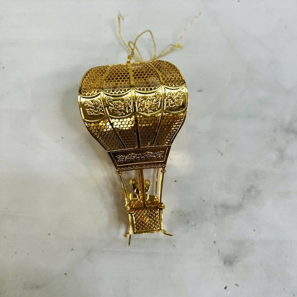 Danbury Mint Holiday Rare Danbury Mint 989 Gold Plated Hot Air